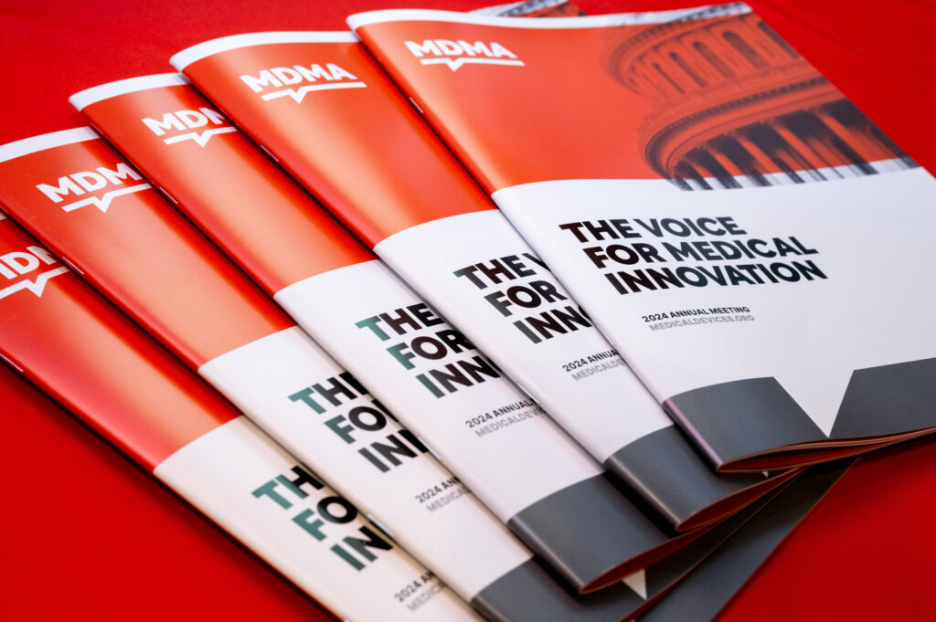 Close ups of the event booklets